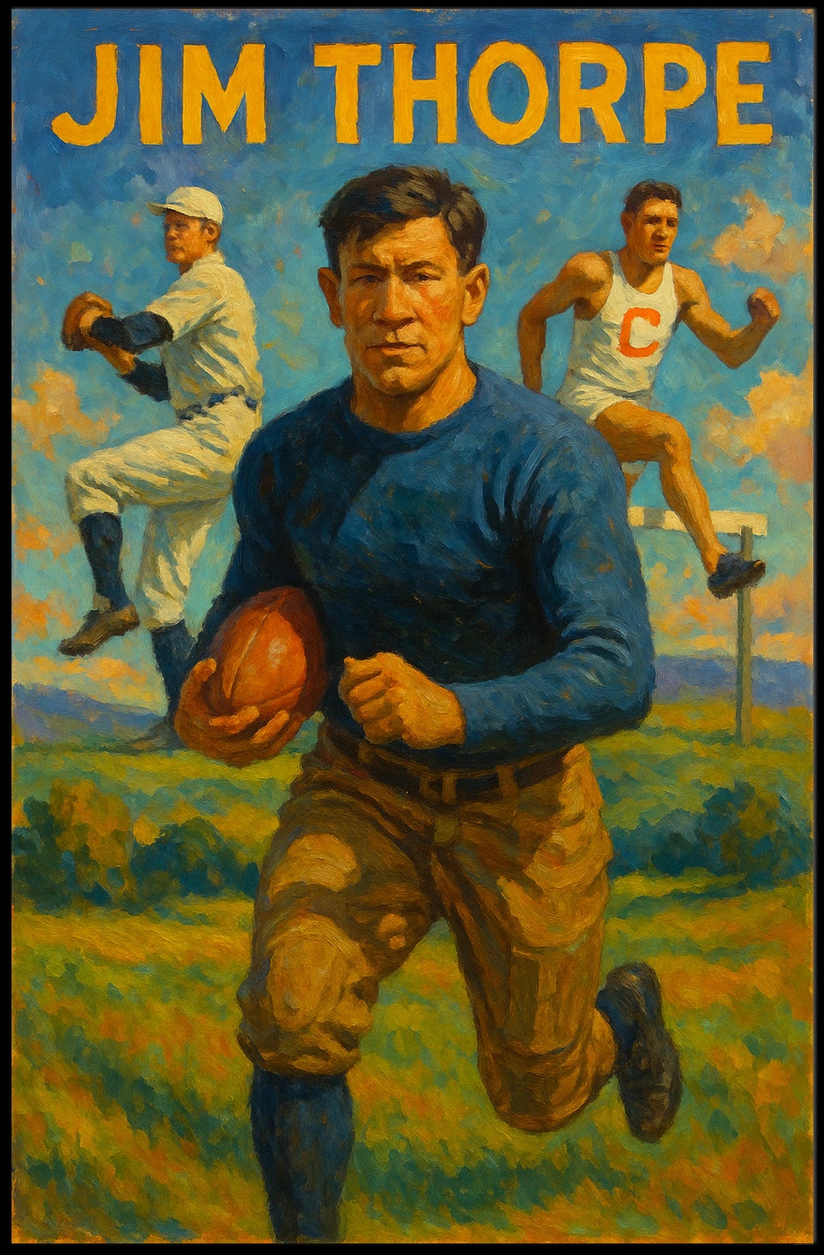 Jim Thorpe Athletic Legend Poster