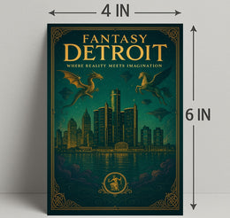 Fantasy Detroit Poster PosterGoat