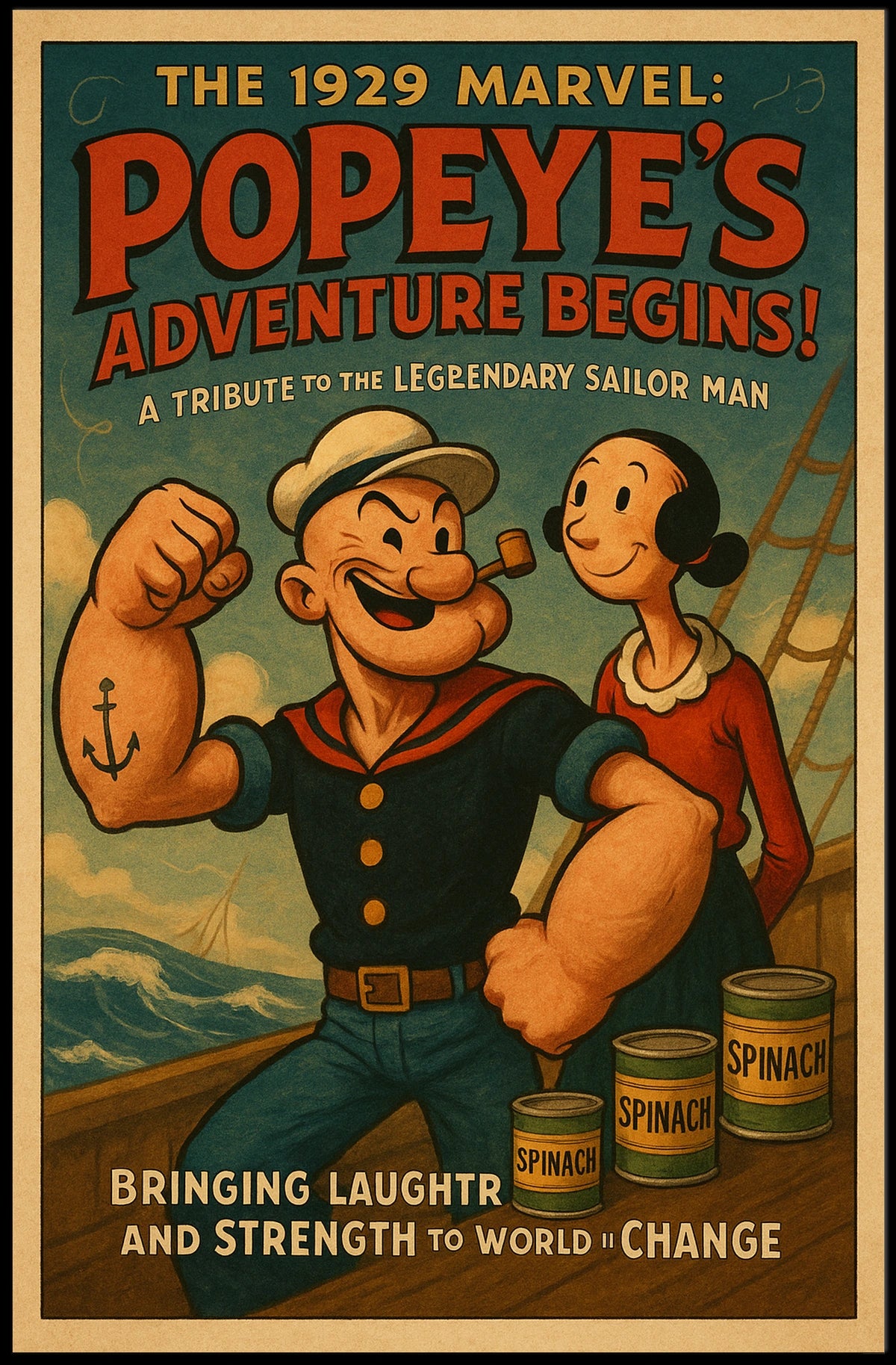 Popeye 1929 Art Poster POP-20