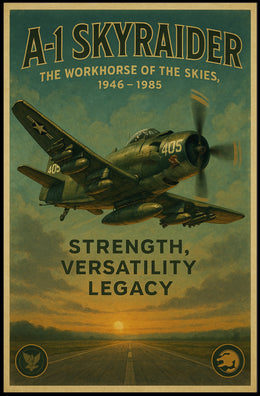 A-1 Skyraider The Workhorse of the Skies Poster