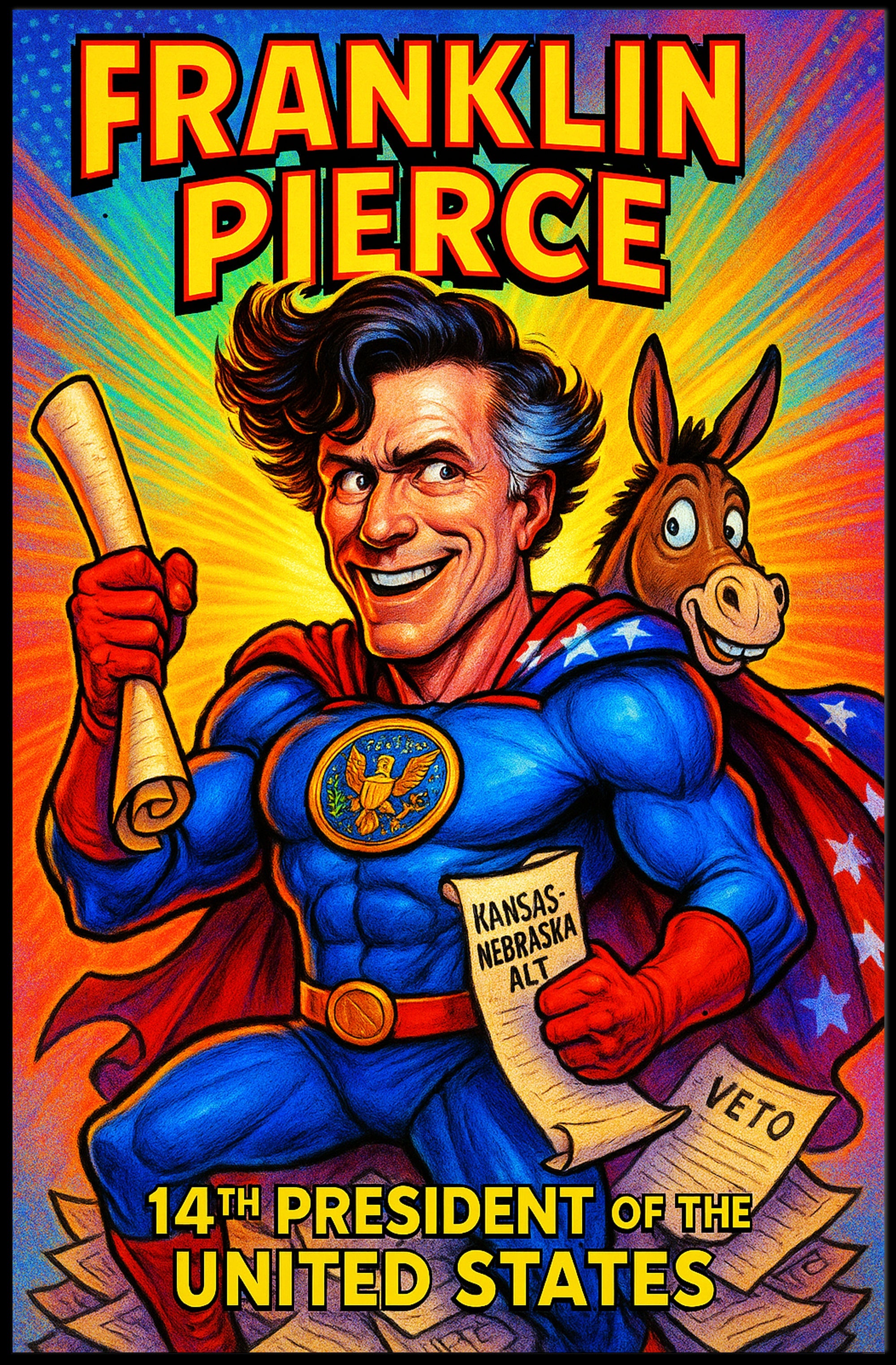 Franklin Pierce 14th President Poster PosterGoat
