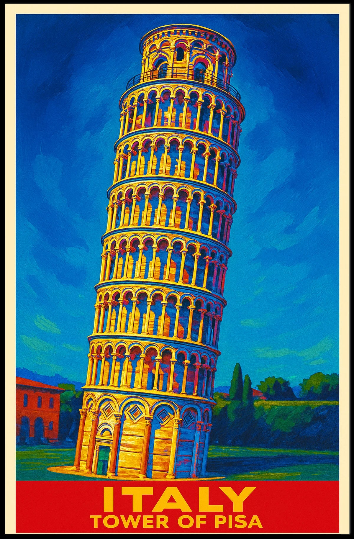 Italy Tower Of Pisa Poster