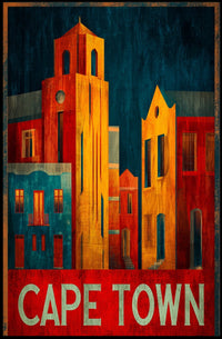 Cape Town Cityscape Poster