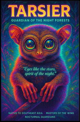 Tarsier Guardian of the Night Forests Poster