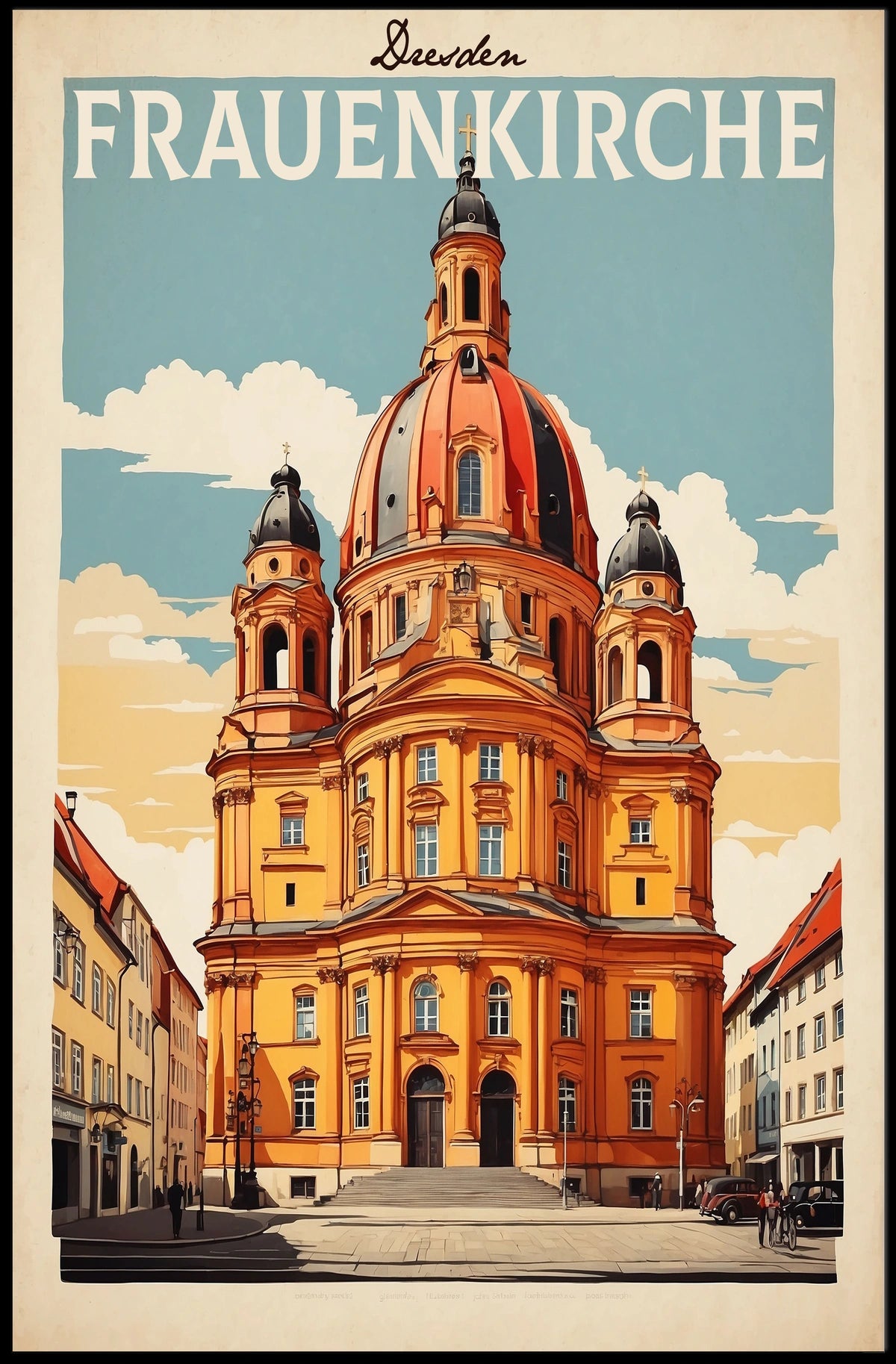 Frauenkirche in Dresden Poster