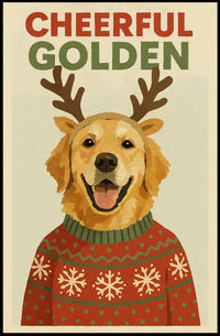 Cheerful Golden Poster