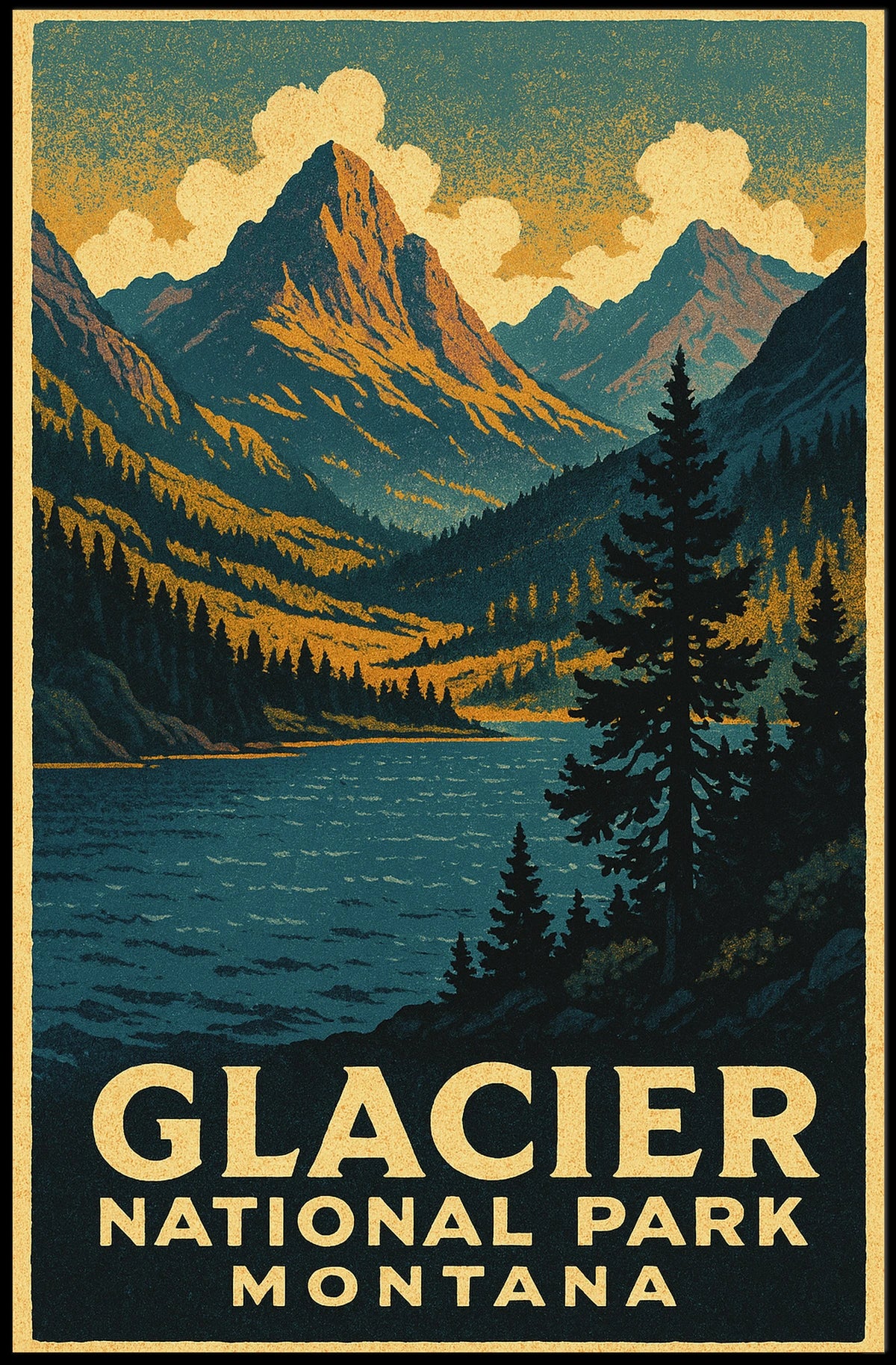 Glacier National Park Montana Poster