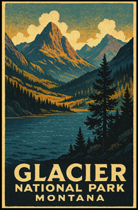 Glacier National Park Montana Poster