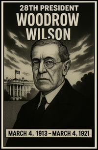 Woodrow Wilson 28Th President Poster