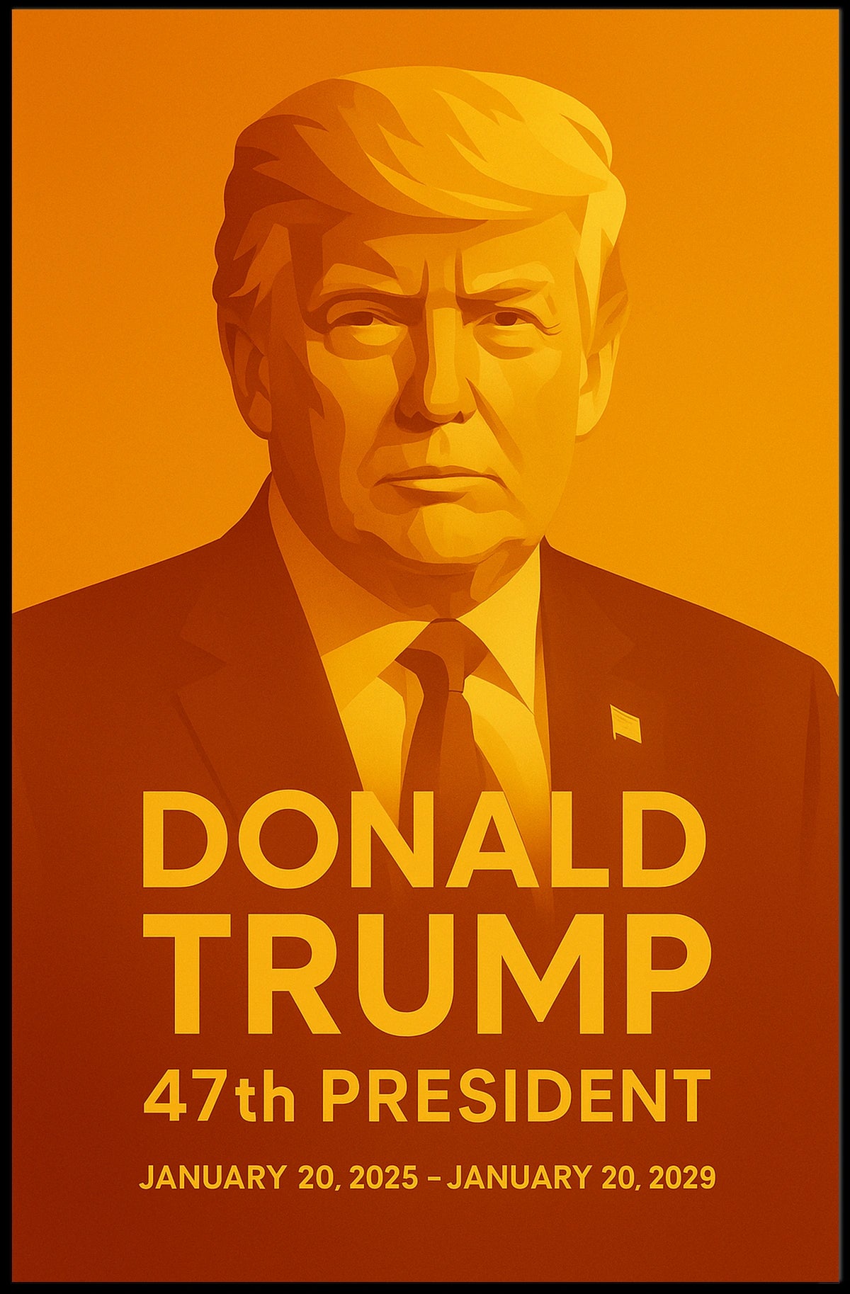 Donald Trump 47th President Poster