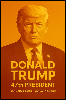 Donald Trump 47th President Poster