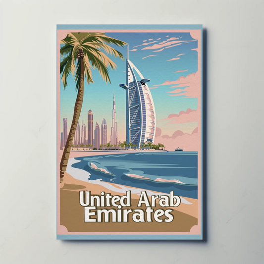 Dubai's Modern Skyline United Arab Emirates Poster