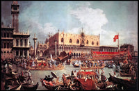 Venetian Festival: Opulent Gondolas in Cultural or Heritage Poster