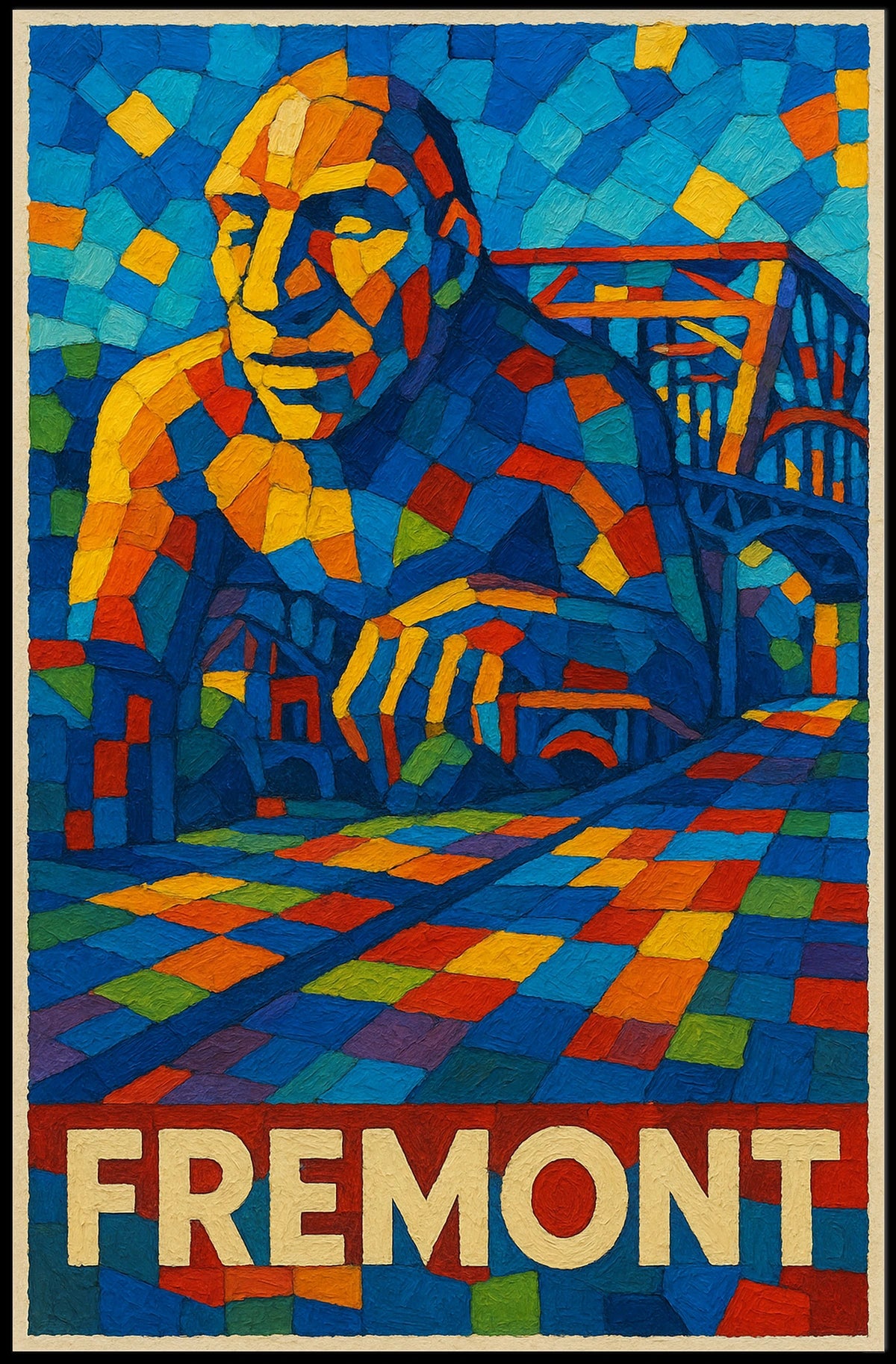Fremont Mosaic Art Poster