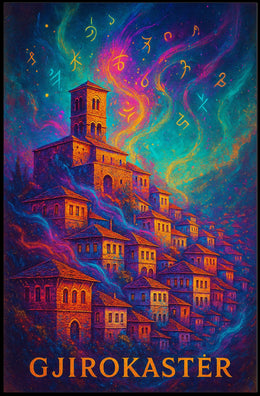 Gjirokastër Enchantment: Mystical Albanian Town Art Poster