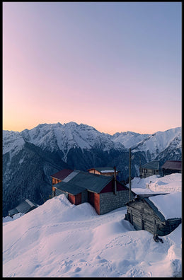 Mountain Serenity At Dusk Poster