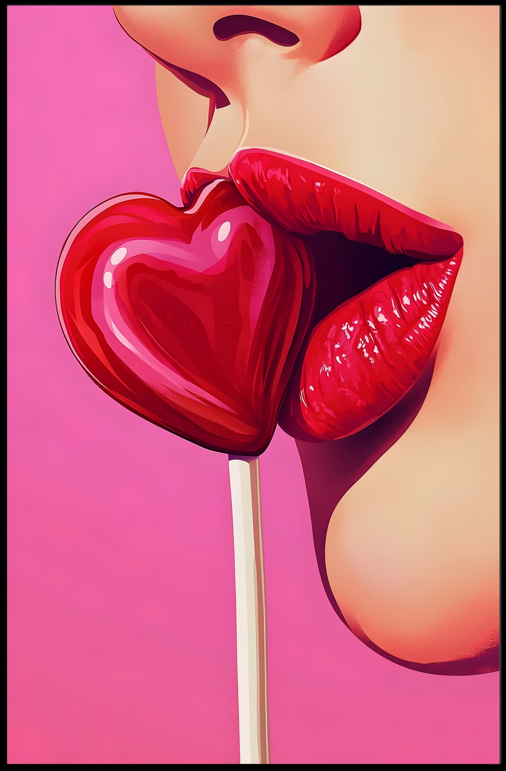 Sweet Temptation Pop Art Wall Poster Print