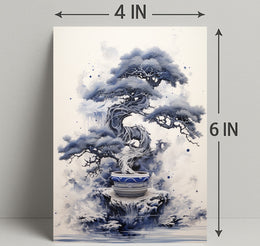 Serene Bonsai Art Poster PosterGoat