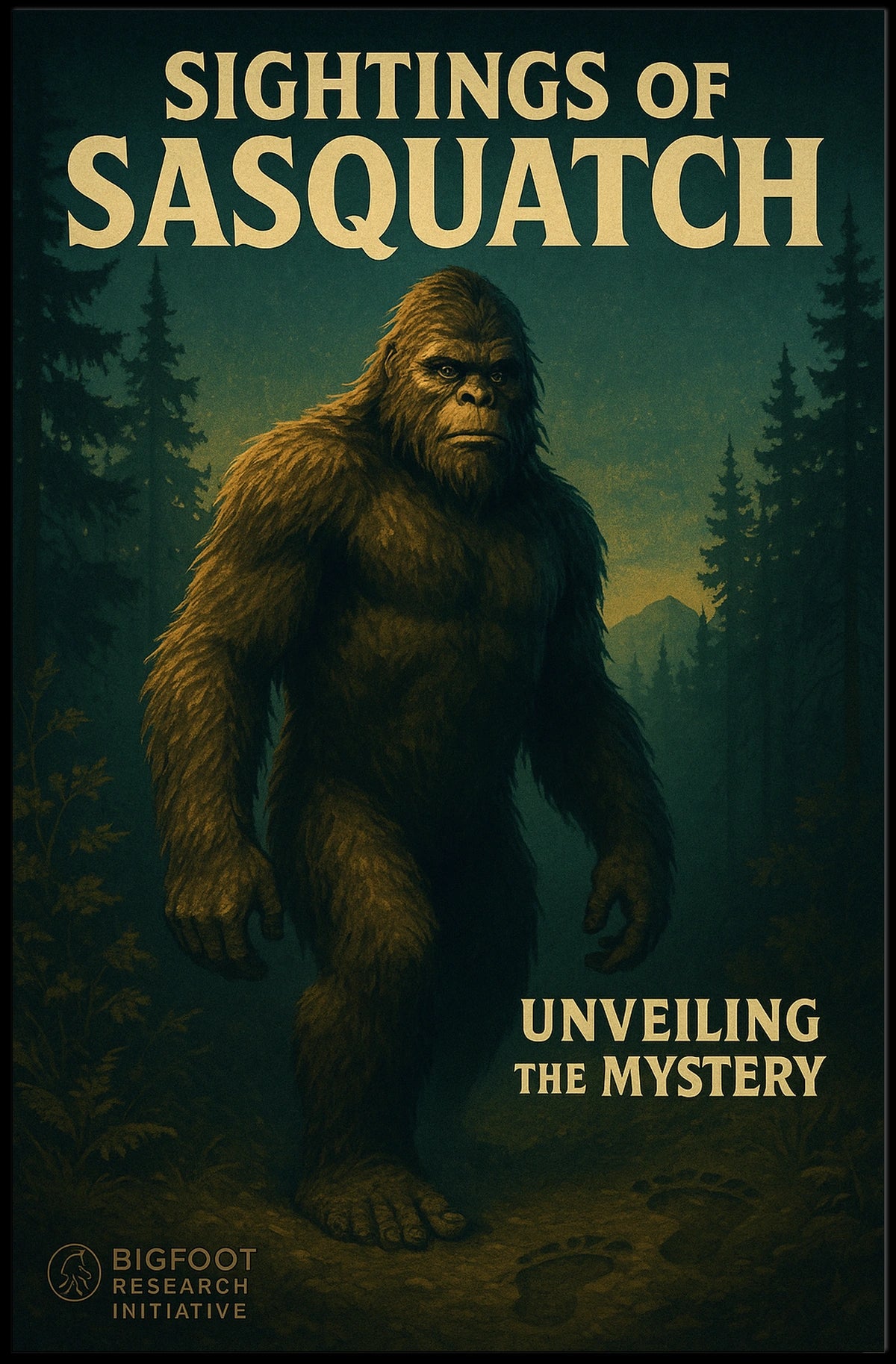 Sightings of Sasquatch Poster