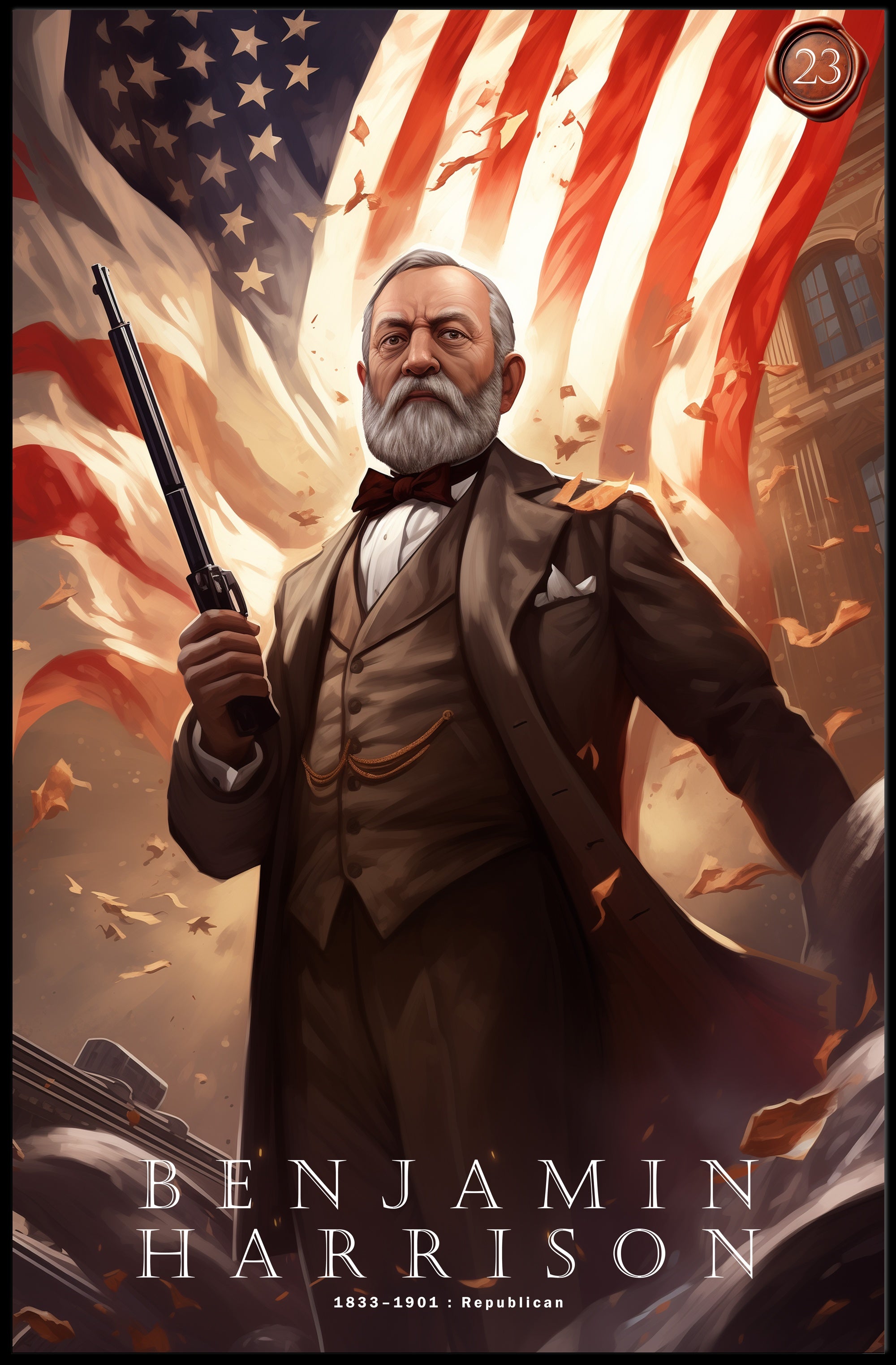 Benjamin Harrison President Poster