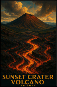 Sunset Crater Volcano Poster