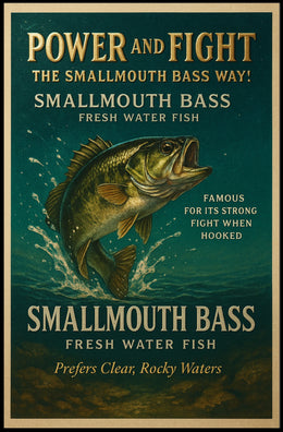Power and Fight The Smallmouth Bass Way Poster