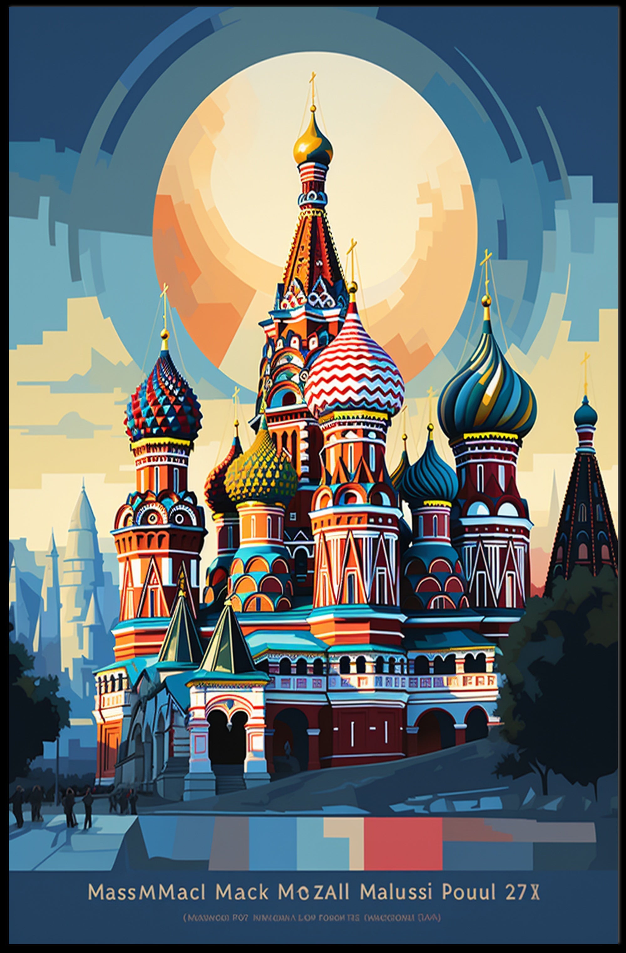 Vibrant Domes Of St. BasilS Cathedral Poster