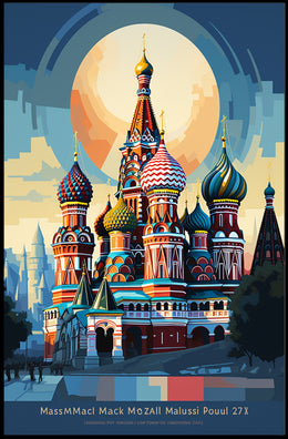 Vibrant Domes Of St. BasilS Cathedral Poster