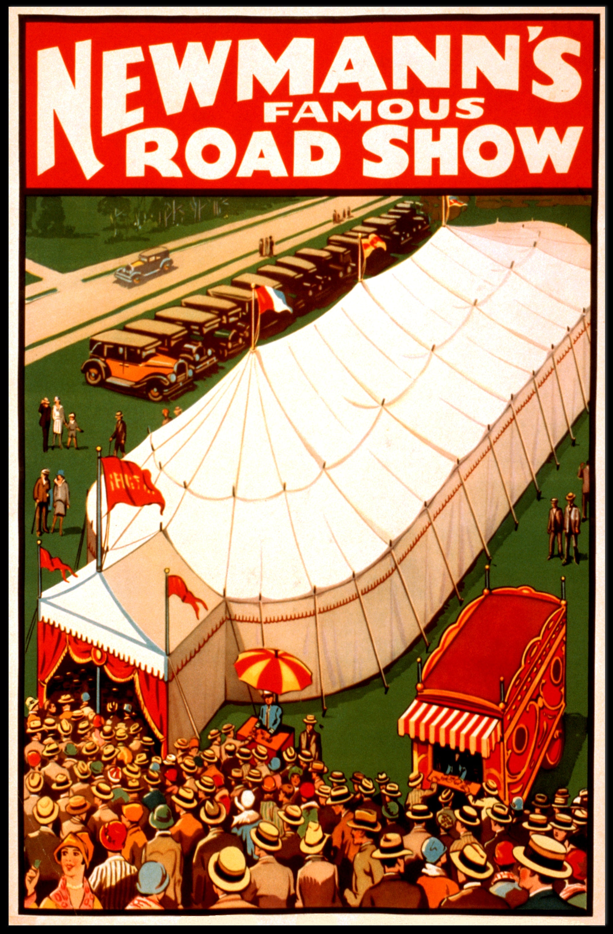 Newmann's Famous Road Show Vintage Cultural Poster