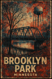 Brooklyn Park Minnesota Urban Photography Poster