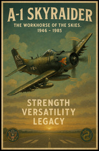A-1 Skyraider The Workhorse of the Skies Poster