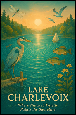 Lake Charlevoix Scenic Beauty Wall Art Travel Poster