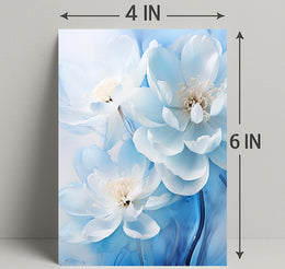 Blossoms In Blue Poster