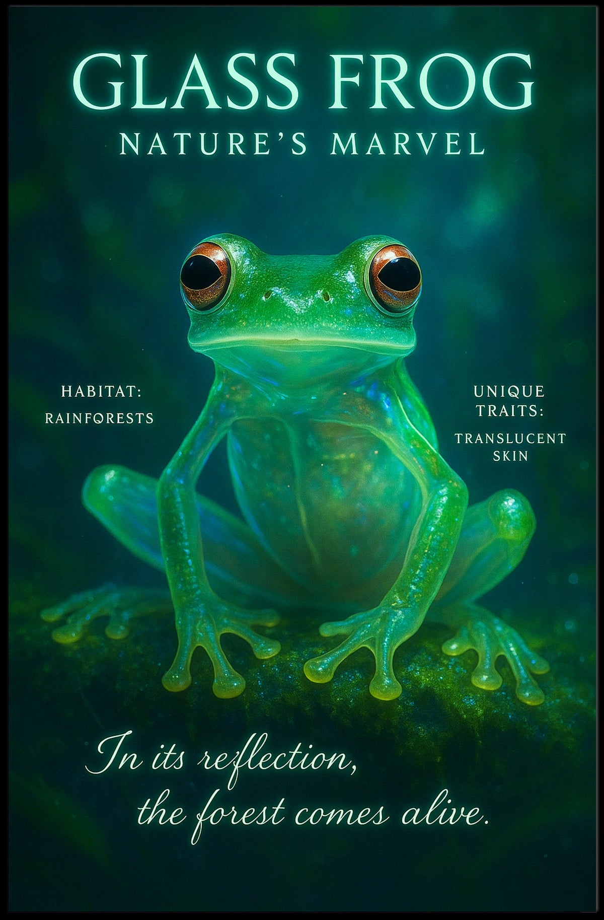 Glass Frog NatureS Marvel Poster