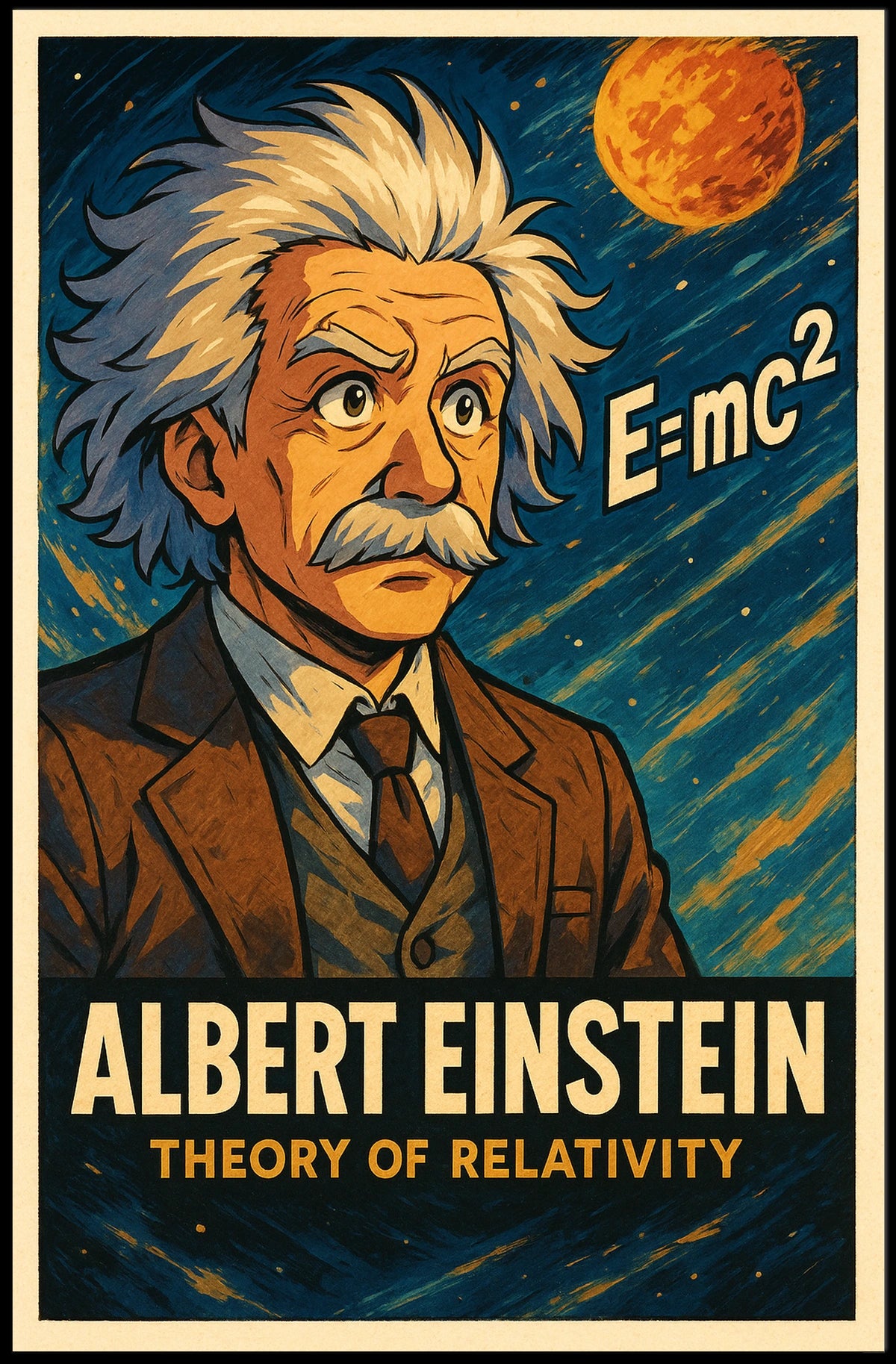 Albert Einstein Theory Of Relativity Poster