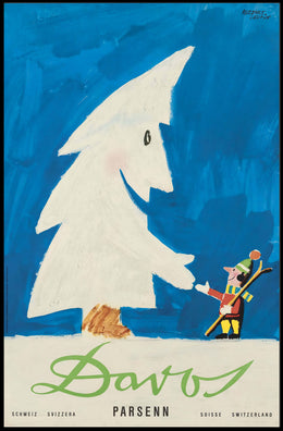 Davos Winter Adventure in Travel Poster PosterGoat