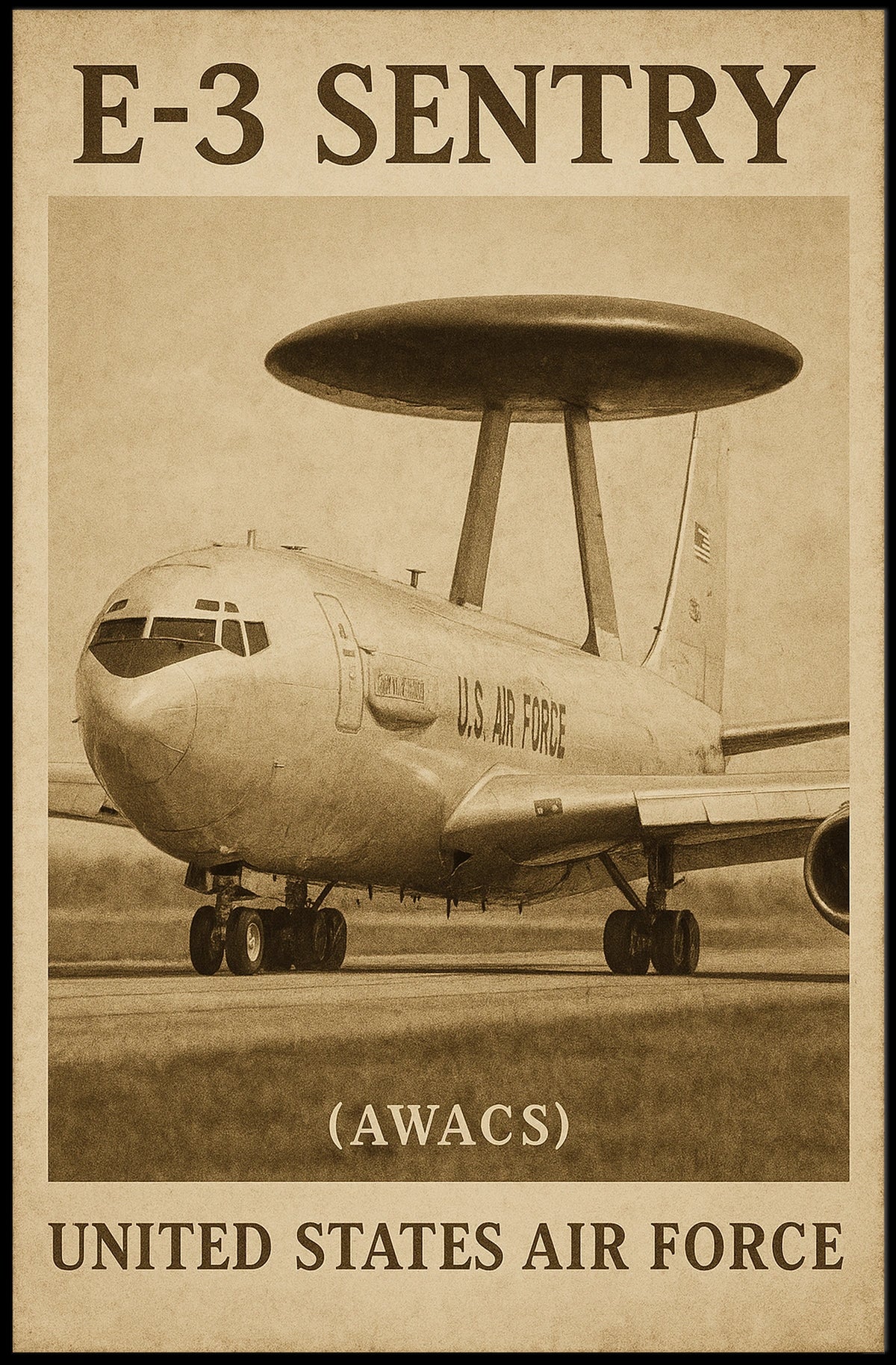 E-3 Sentry United States Air Force Poster