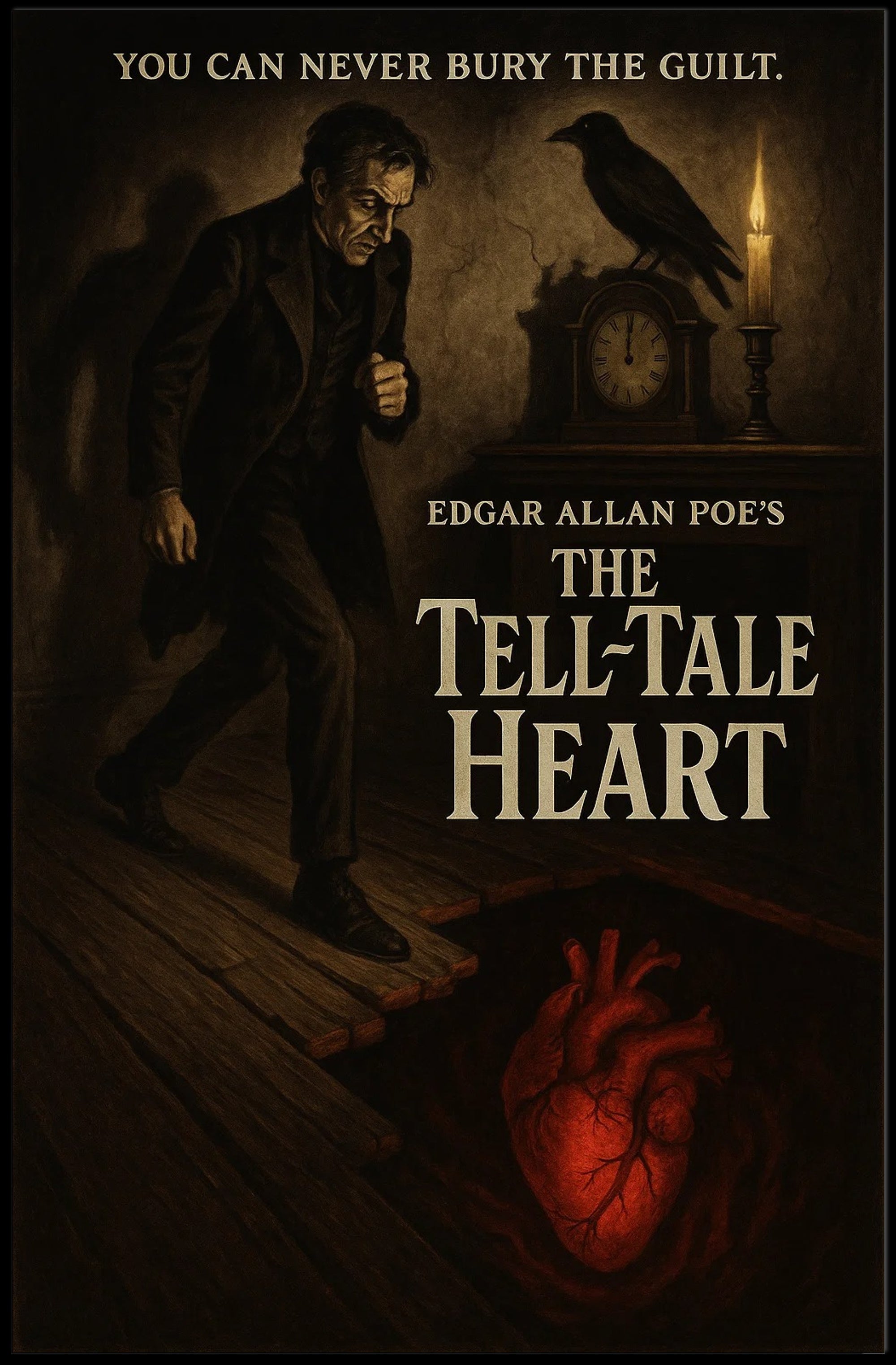 Edgar Allan Poe The Tell-Tale Heart Artistic Poster