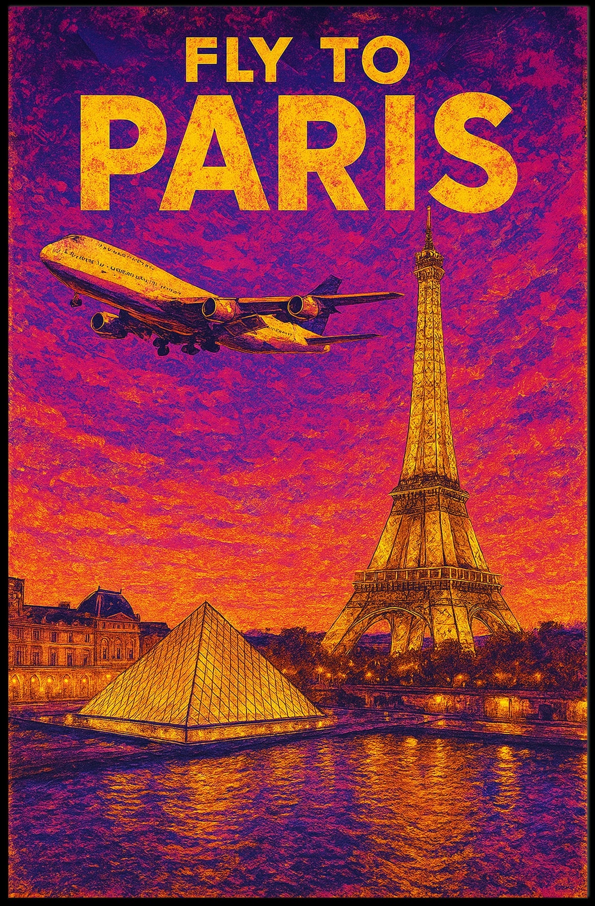 Fly To Paris Poster