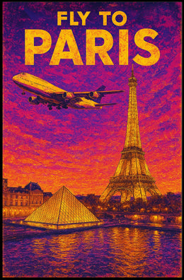 Fly To Paris Poster