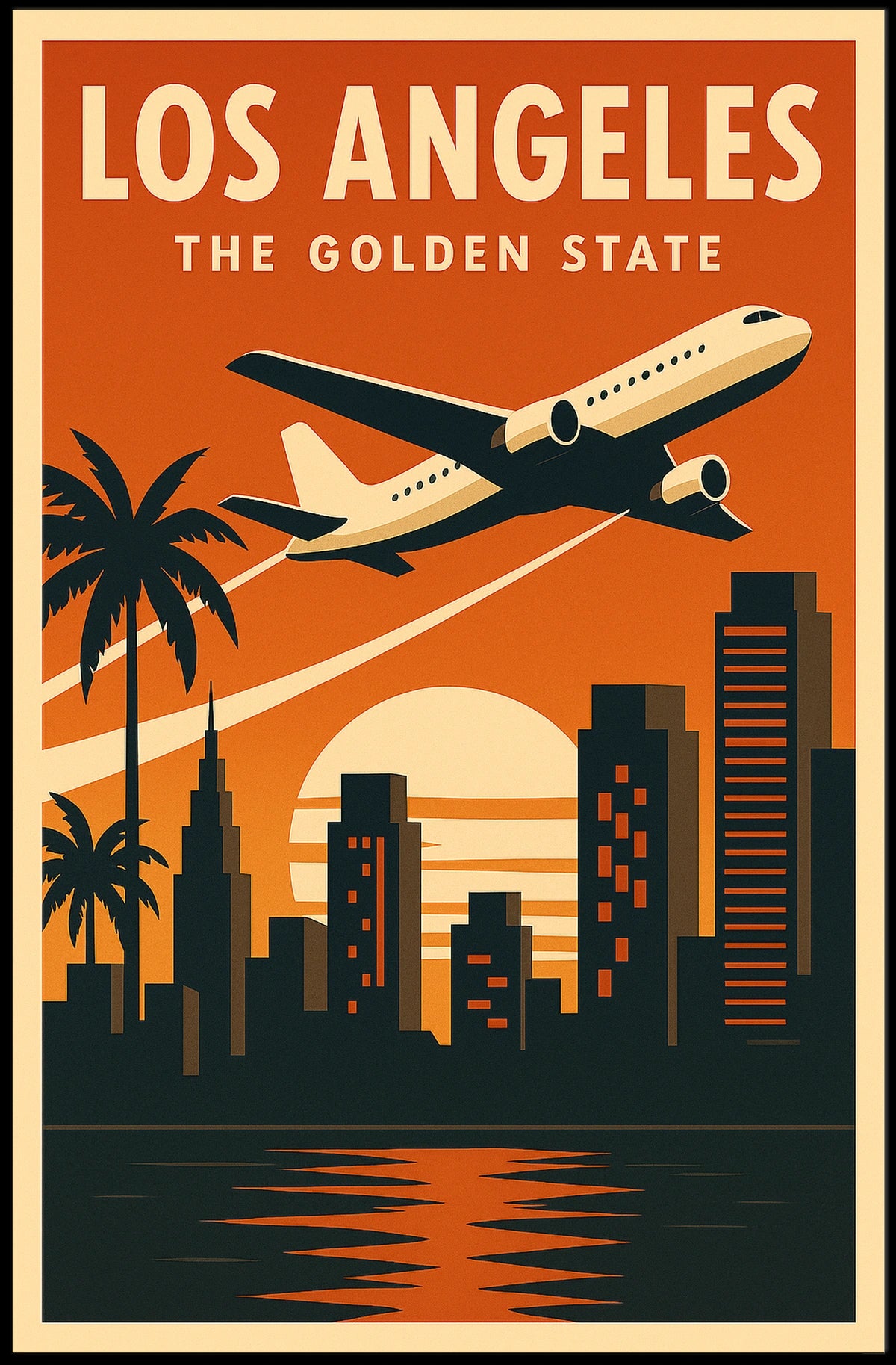 Los Angeles Vintage Travel Poster