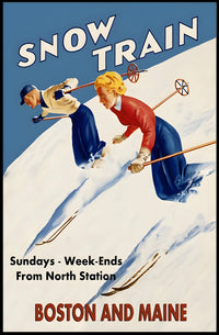 Snow Train Adventure Poster