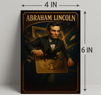Abraham Lincoln Patriotic Historical Art Poster