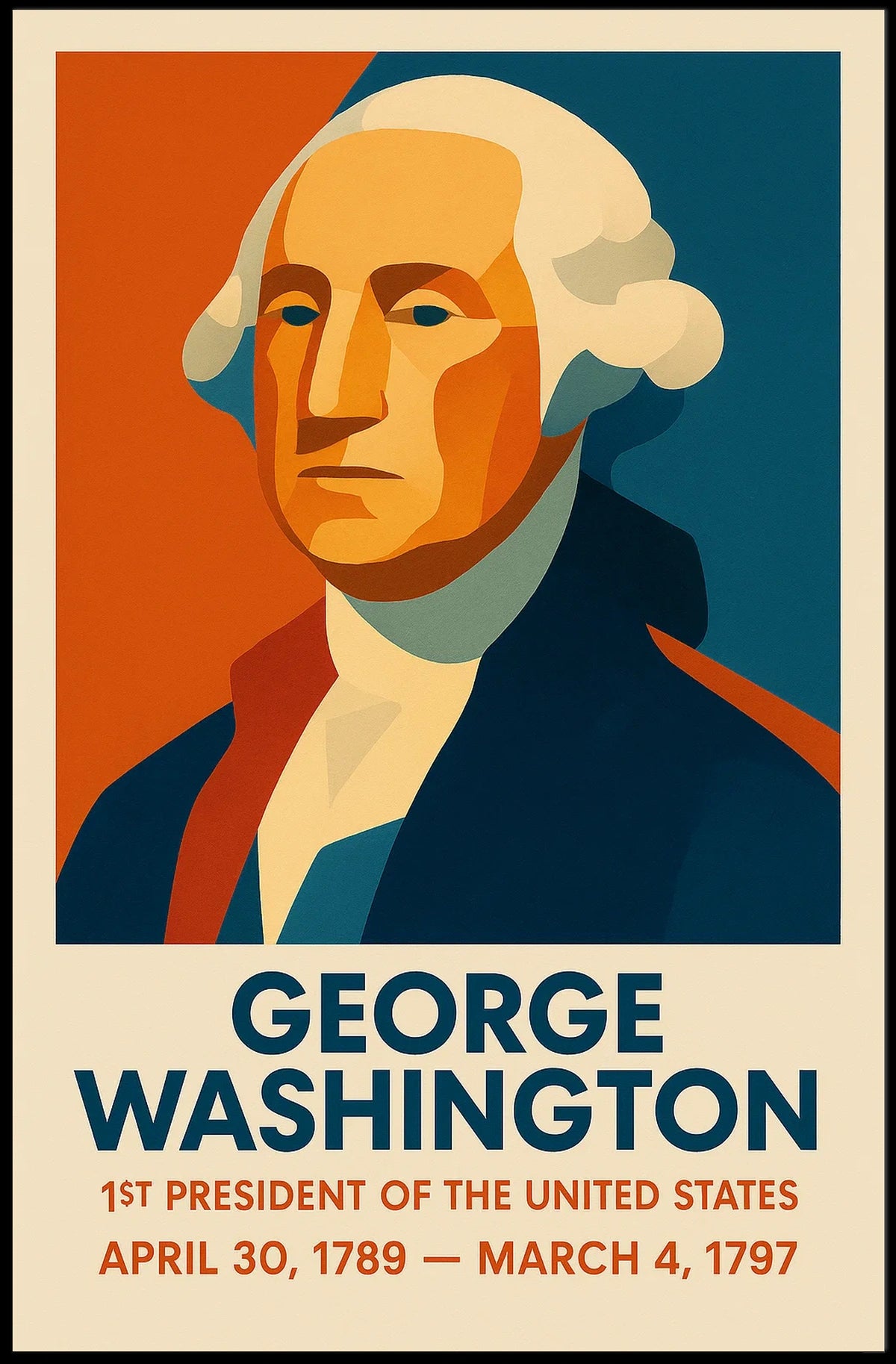George Washington 1St President Poster