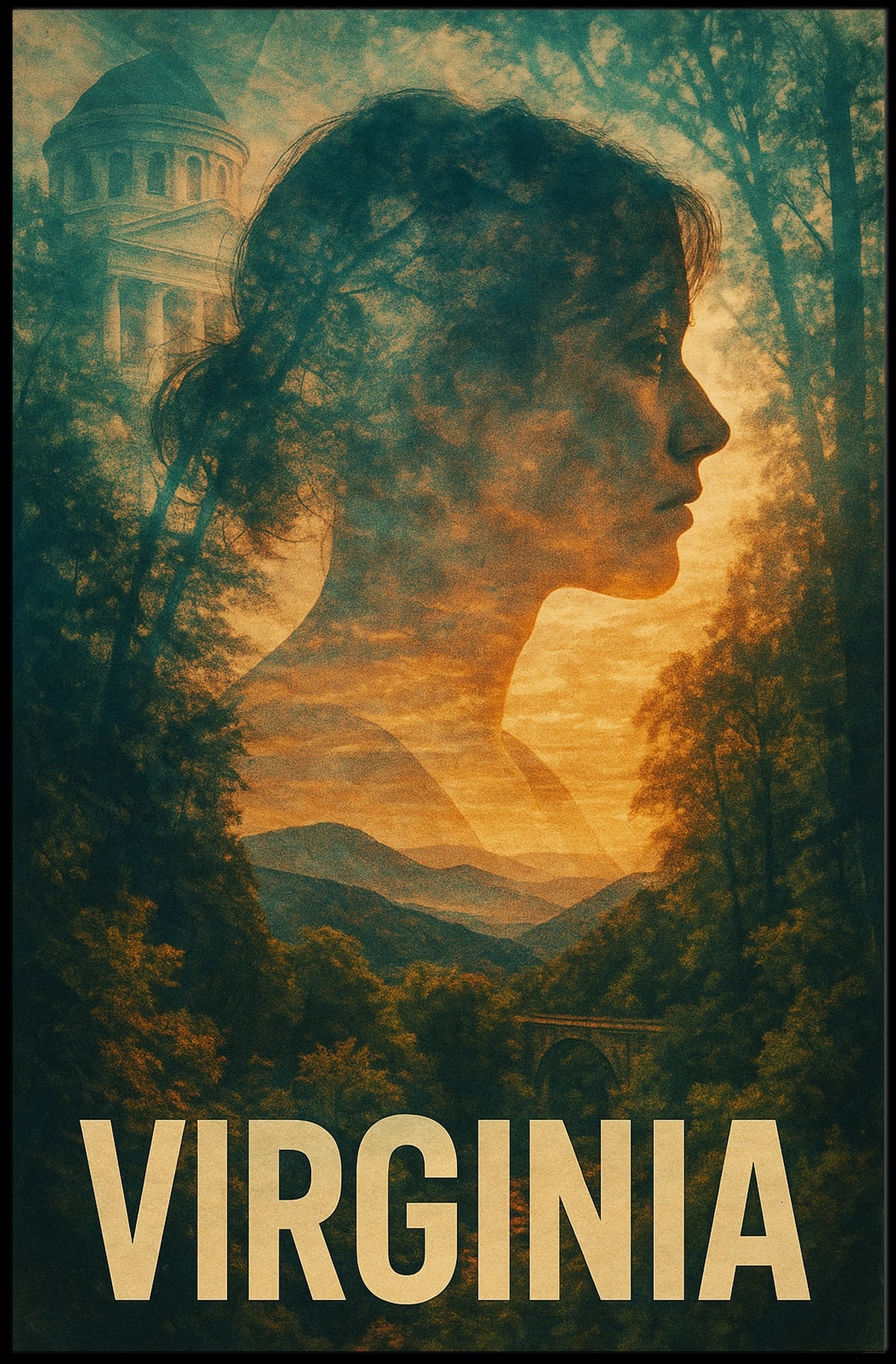 Virginia A Scenic Tribute Poster