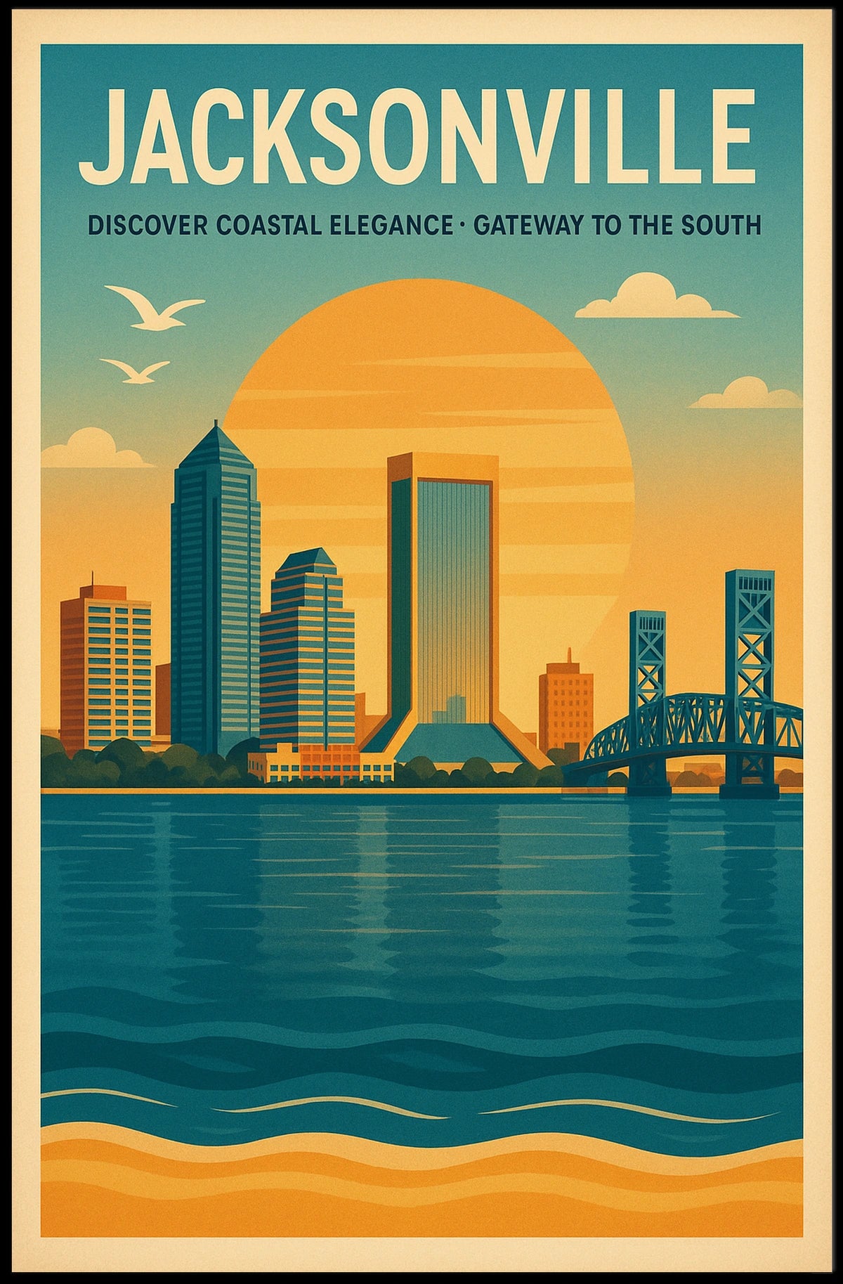 Discover Jacksonville Poster