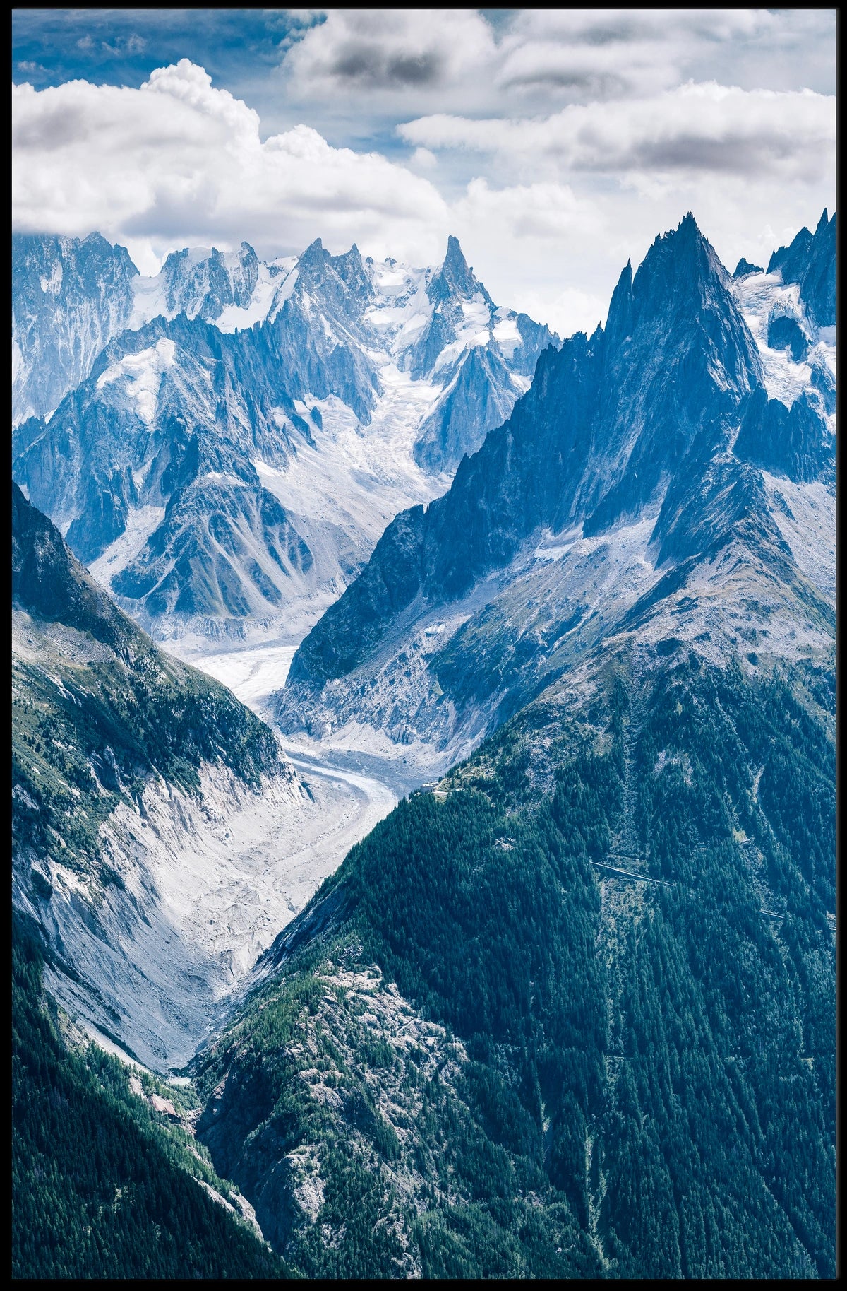 Majestic Mountain Range Poster