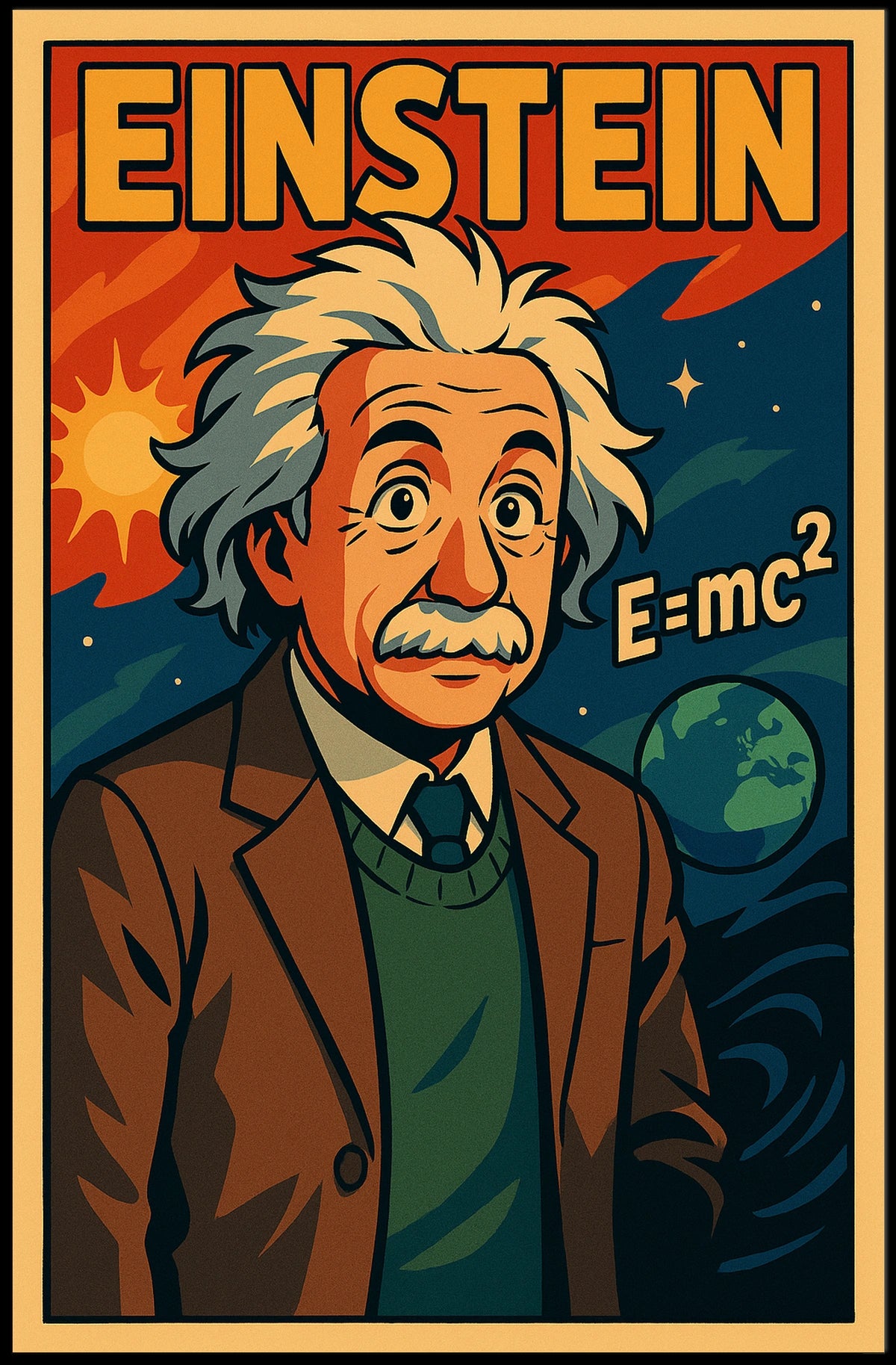 Einstein Theoretical Physicist Poster