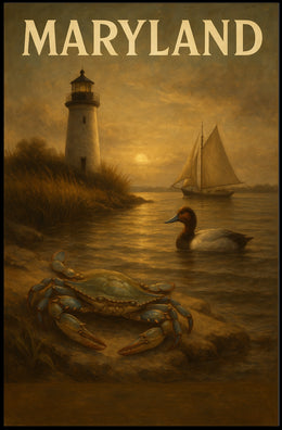 Maryland Coastal Serenity Poster