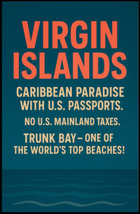 Virgin Islands Caribbean Paradise Poster
